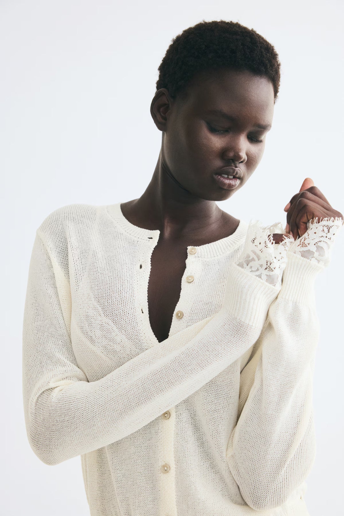 The Amélie Lace Knit Cardigan