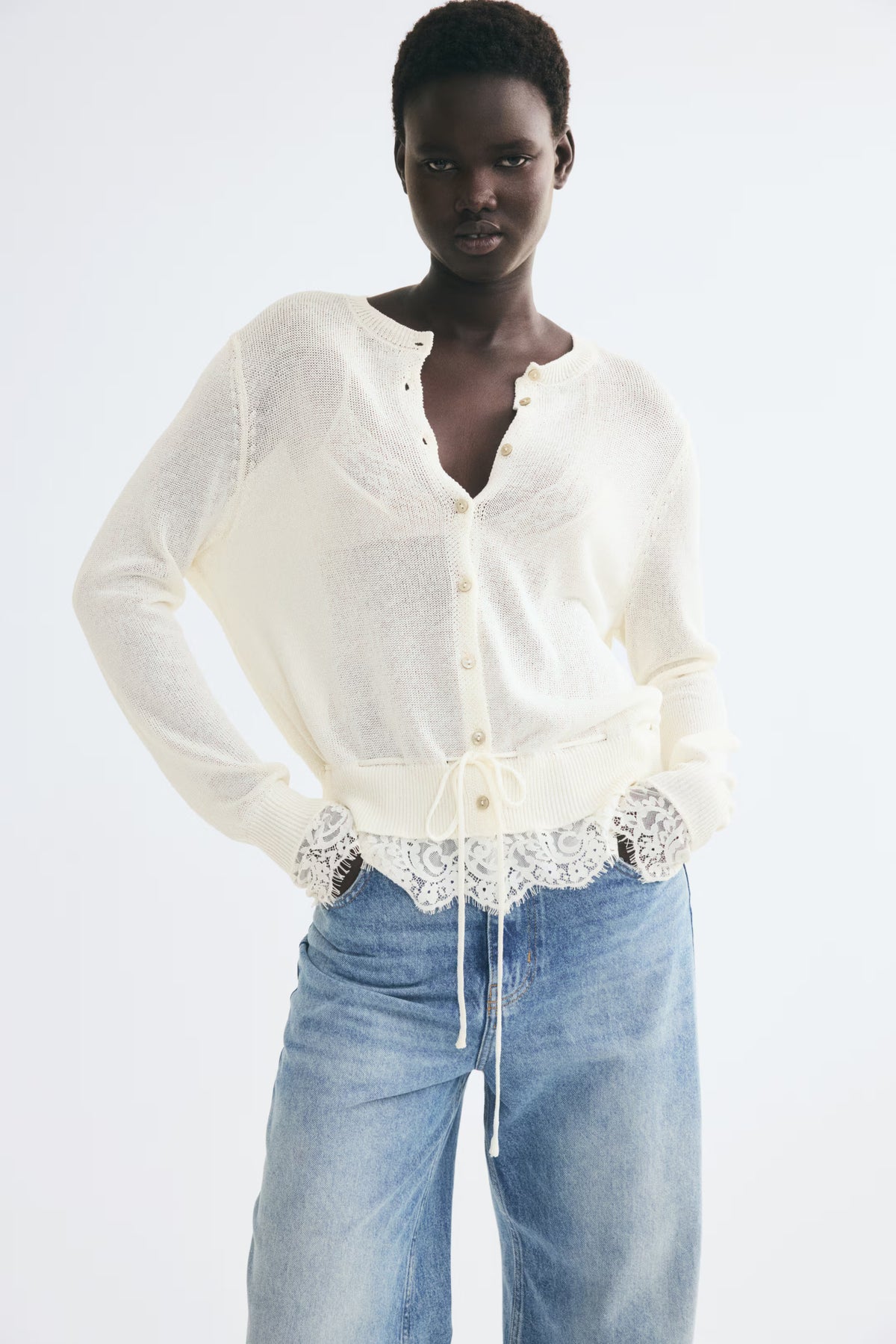 The Amélie Lace Knit Cardigan