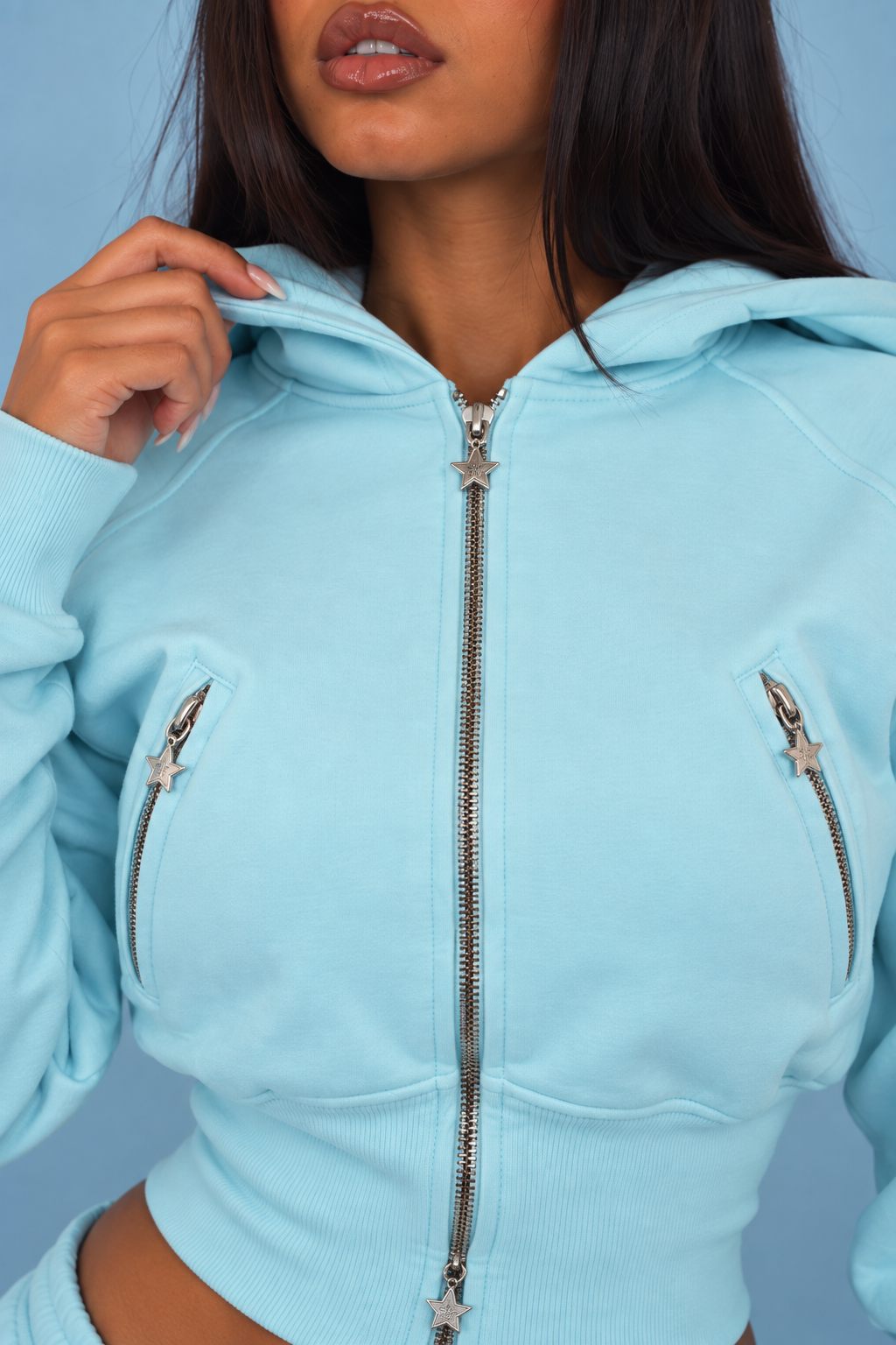 KAYO | CROPPED ZIP-UP HOODIE