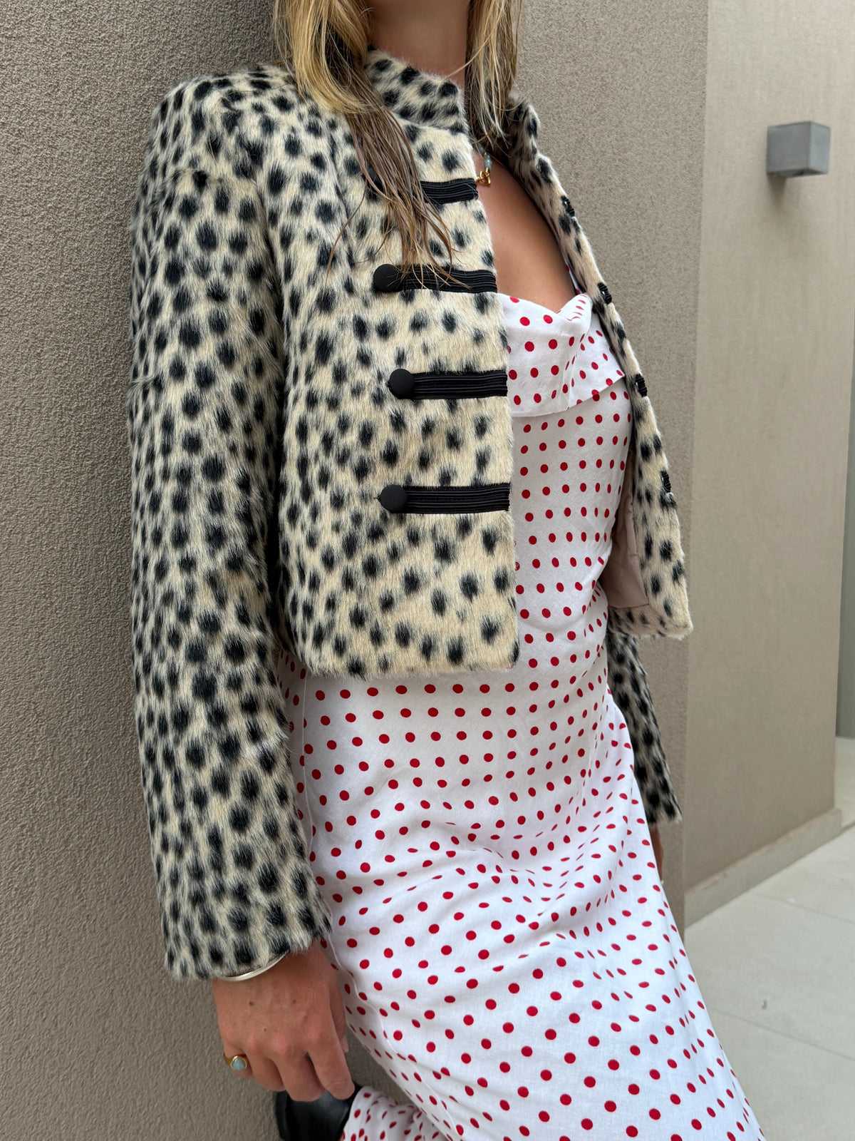 THE ROMY JACKET - SNOW LEOPARD