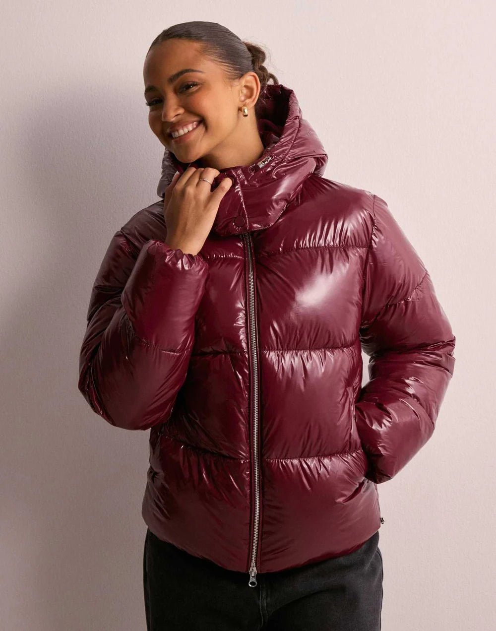 Winnie | Women's Glossy Hooded Puffer Jacket