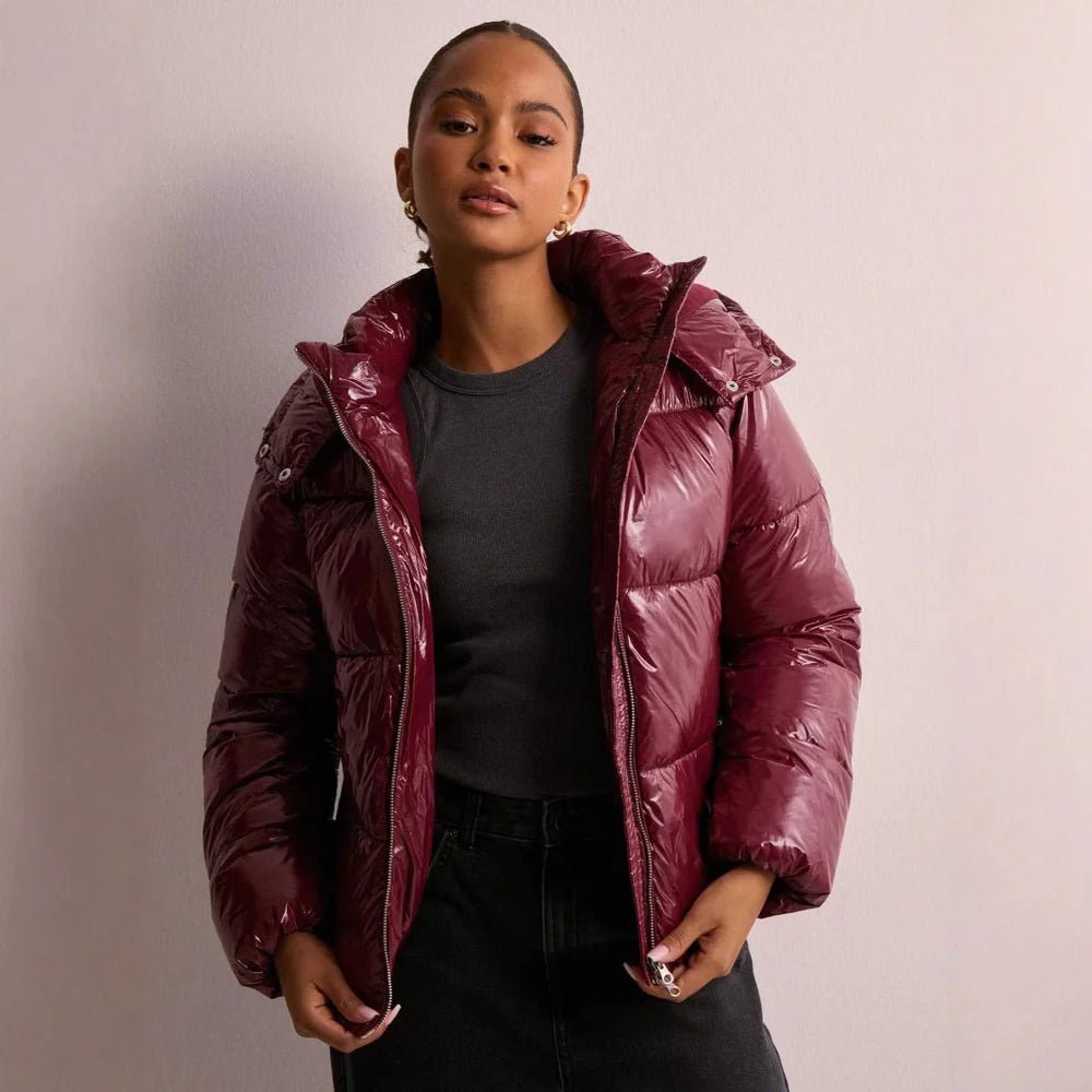 Winnie | Women's Glossy Hooded Puffer Jacket