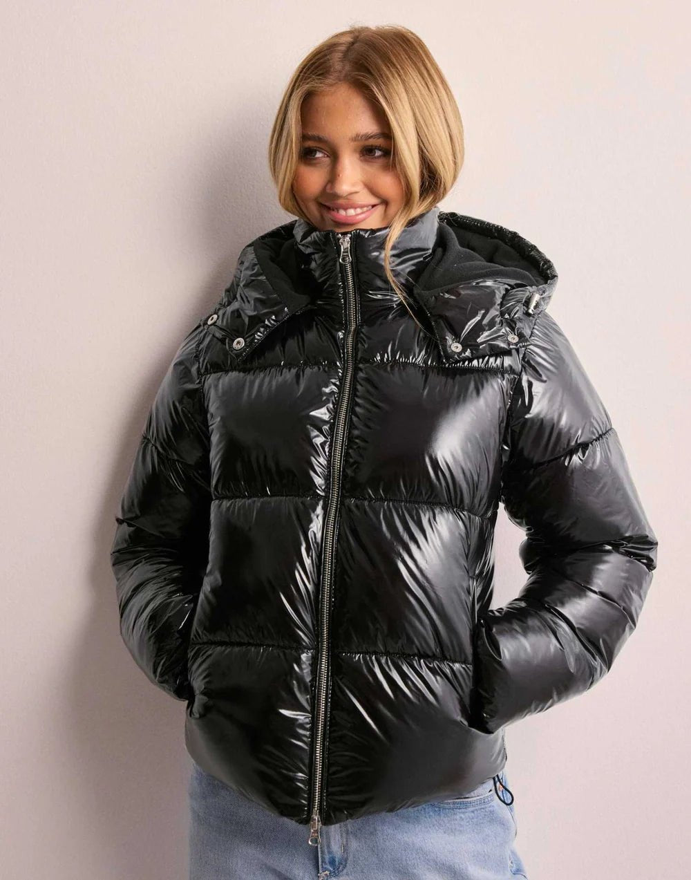 Winnie | Women's Glossy Hooded Puffer Jacket